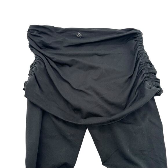 Prana Black Leggings with Stretchy Fabric and Wide Waistband - Picture 6 of 9